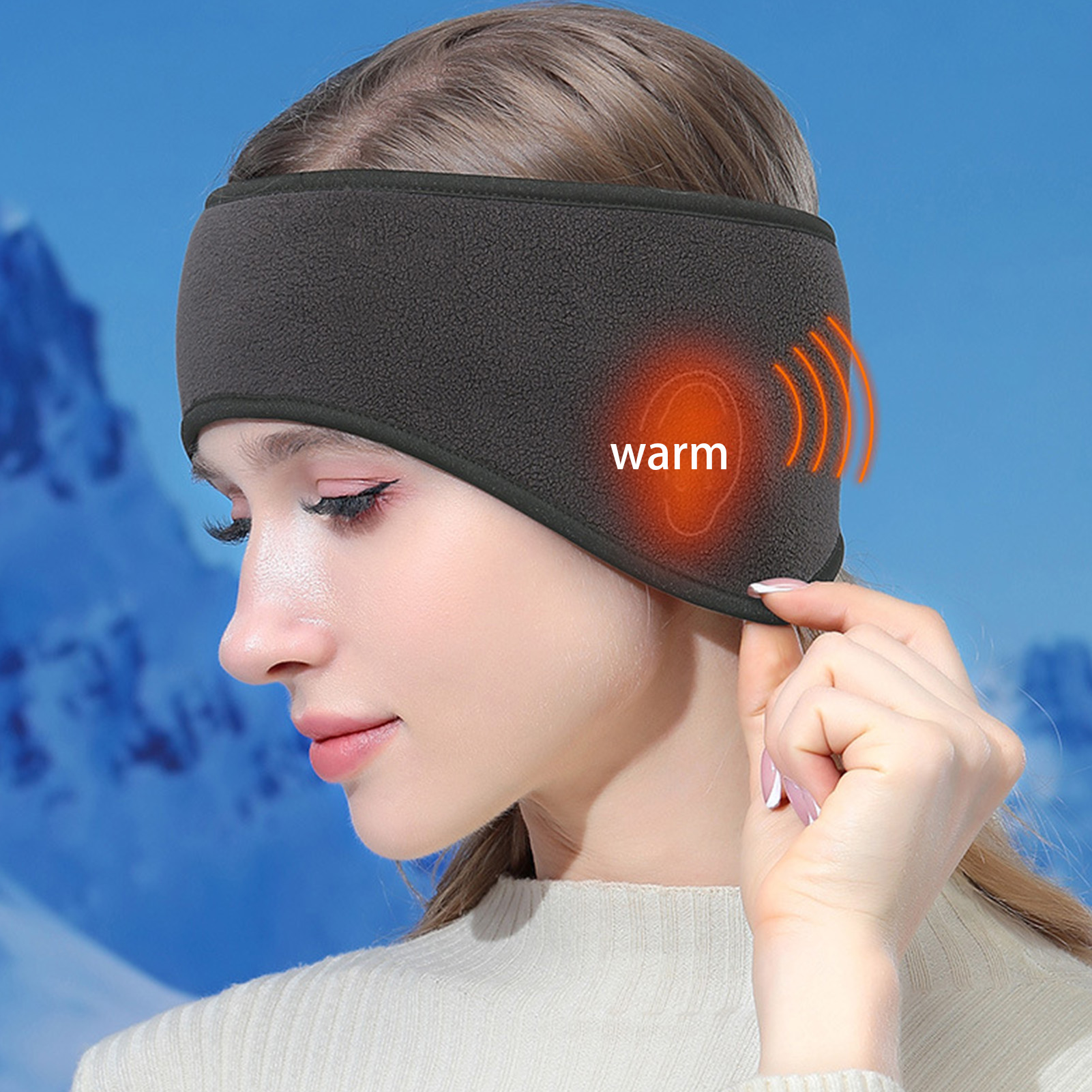 Winter Cycling Ear Warmer Head - Fleece Ear Warmer Band 评论和价格