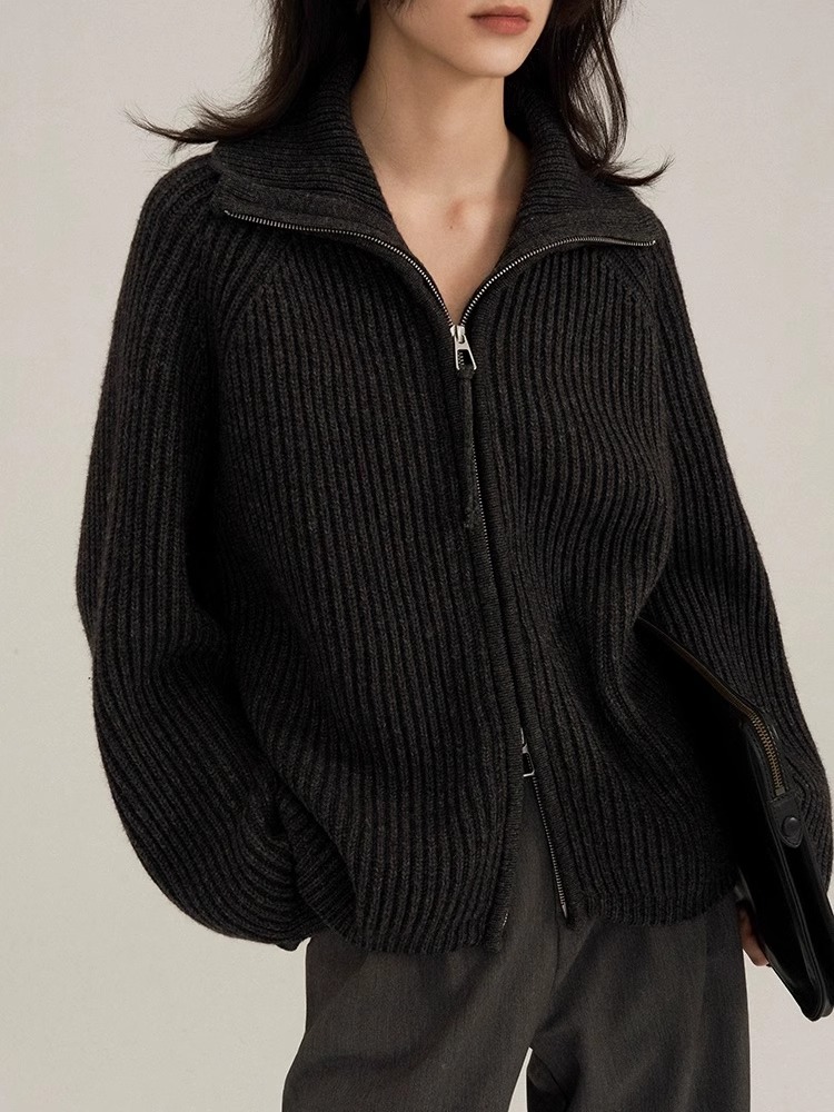 Heavy design Autumn/Winter bla - Wool Coat Peacoat 评论和价格