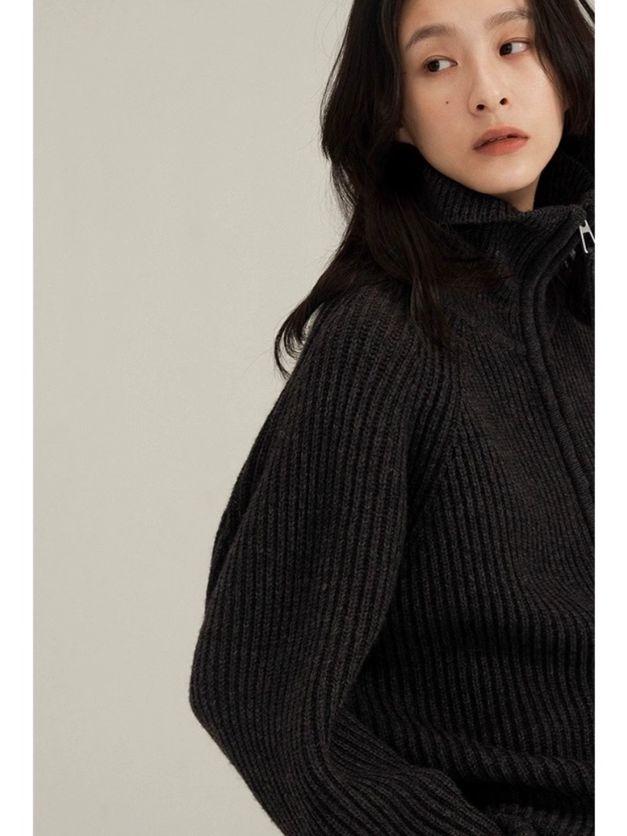 Heavy design Autumn/Winter bla - Wool Coat Peacoat 评论和价格